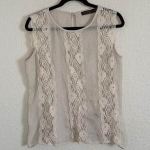 The Limited Womens Size Medium Sheer Lace Top Forest Fairy Goblin Ethereal Indie